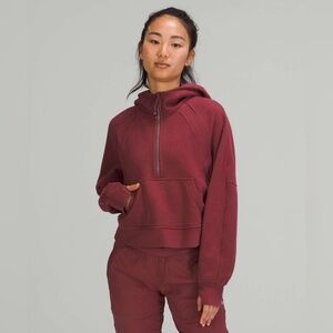 Lululemon Scuba Oversized Half Zip, Mulled Wine, M/L